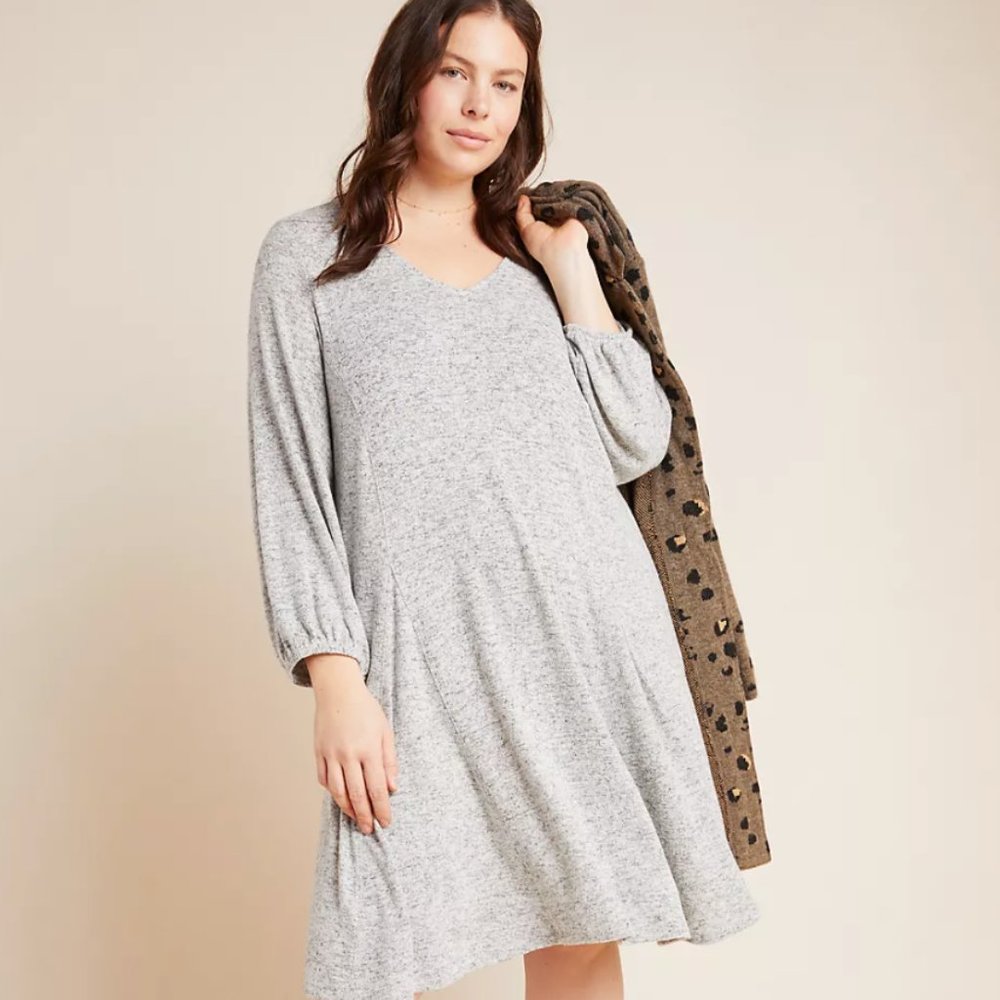Saturday/Sunday Anthropologie Grey Knit Dress 1X